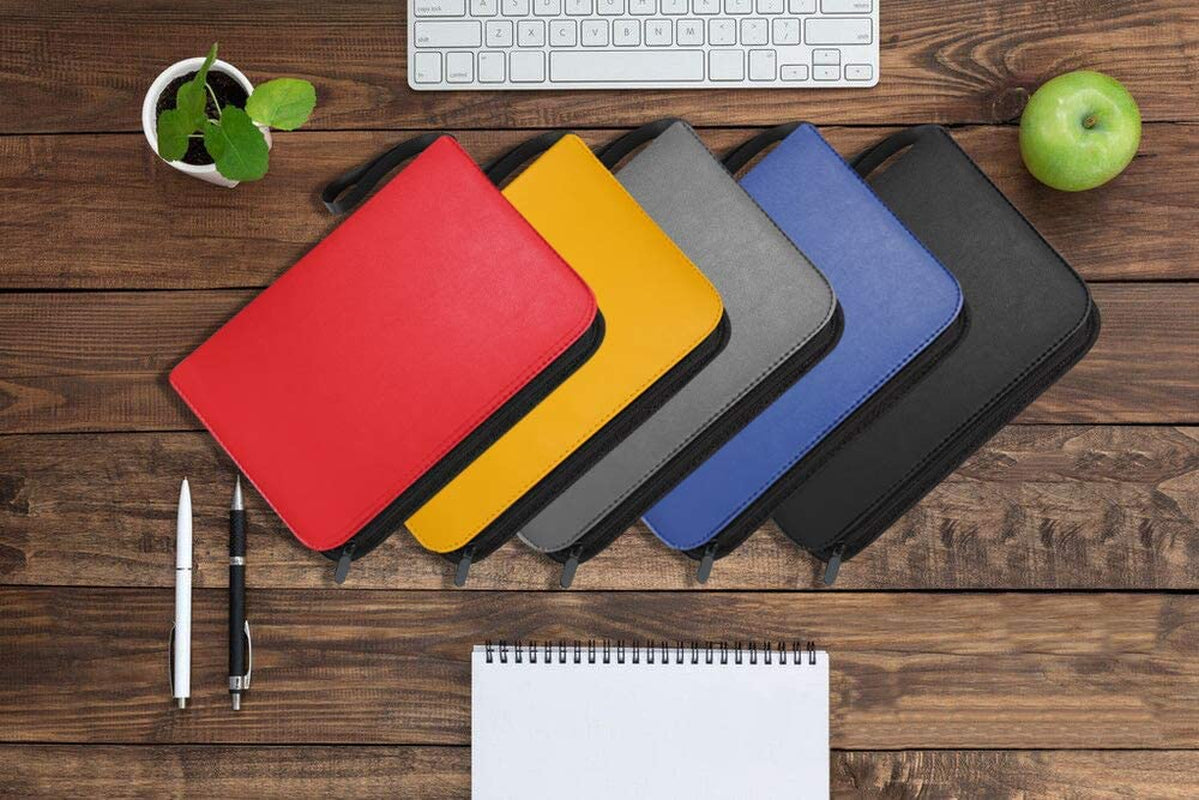 400 Pockets Binder Sleeves Card Carrying Case Fit for Baseball Cards, Trading Cards, Football Cards and Sports Cards (Black)